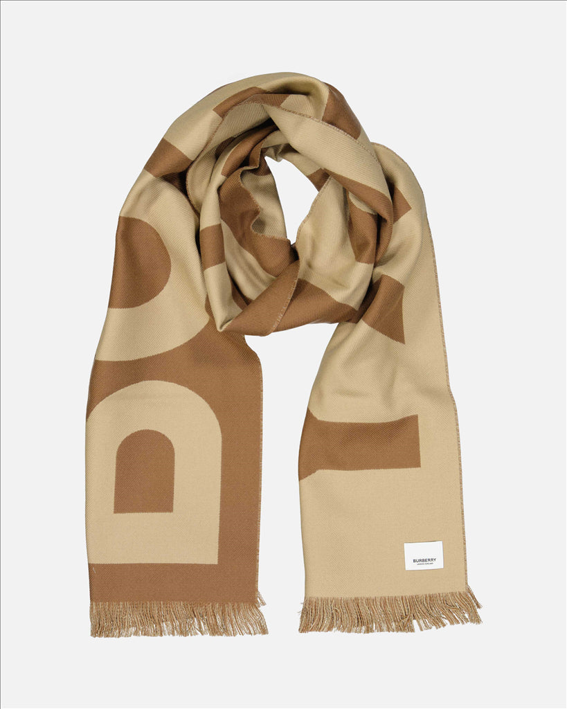 Scarves and gloves Logo scarf Burberry Brown Women