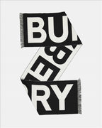 Scarves and gloves Logo scarf Burberry Black Unisex