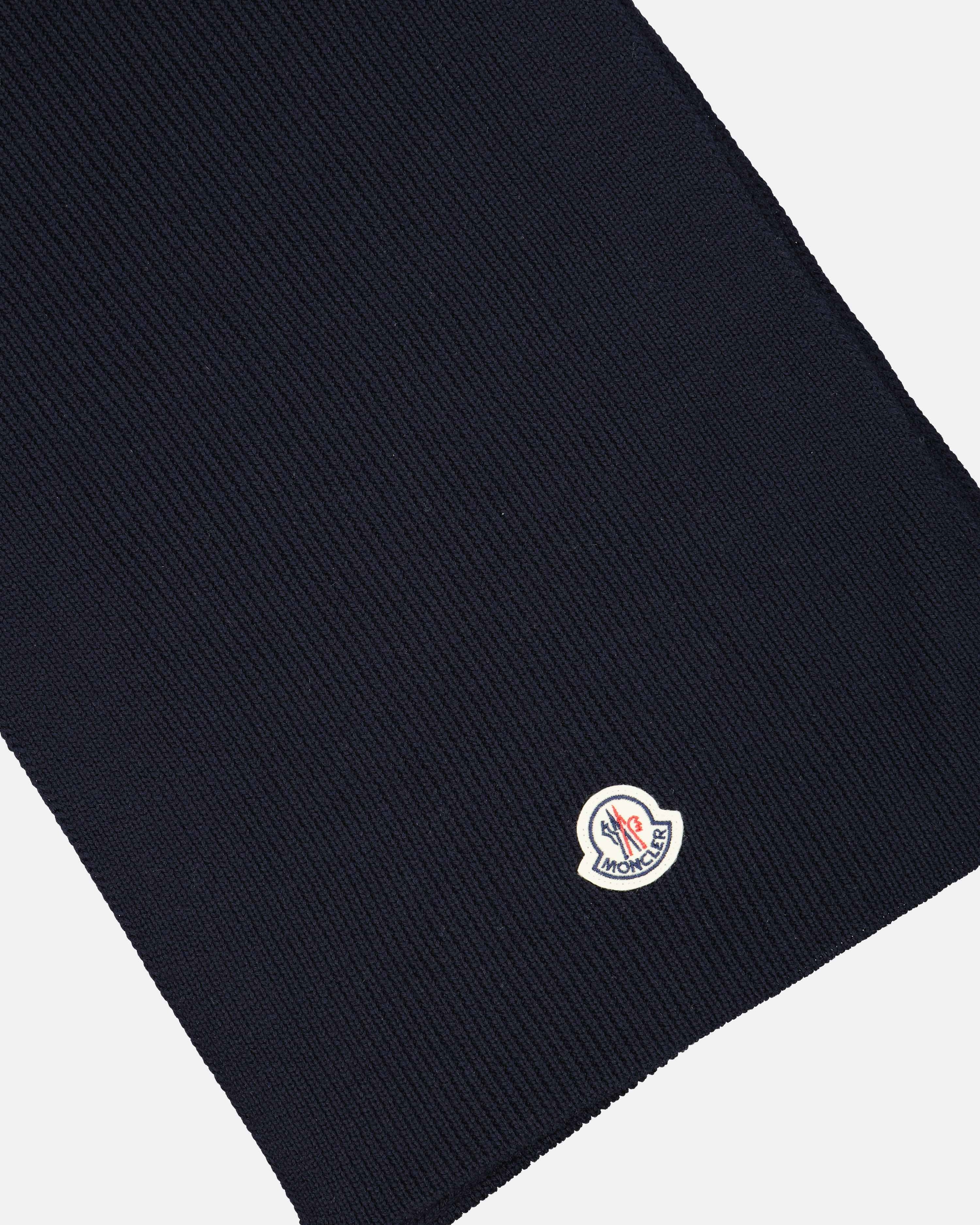 Scarves and gloves Logo scarf Moncler Blue Man