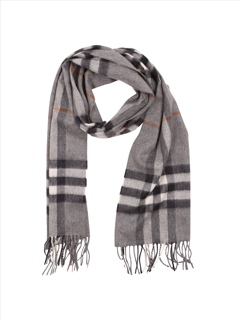 Scarves and gloves Checked scarf Burberry Gray Unisex