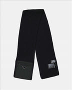 Écharpes, foulards et gants Écharpe à logo triangle Prada Noir Homme