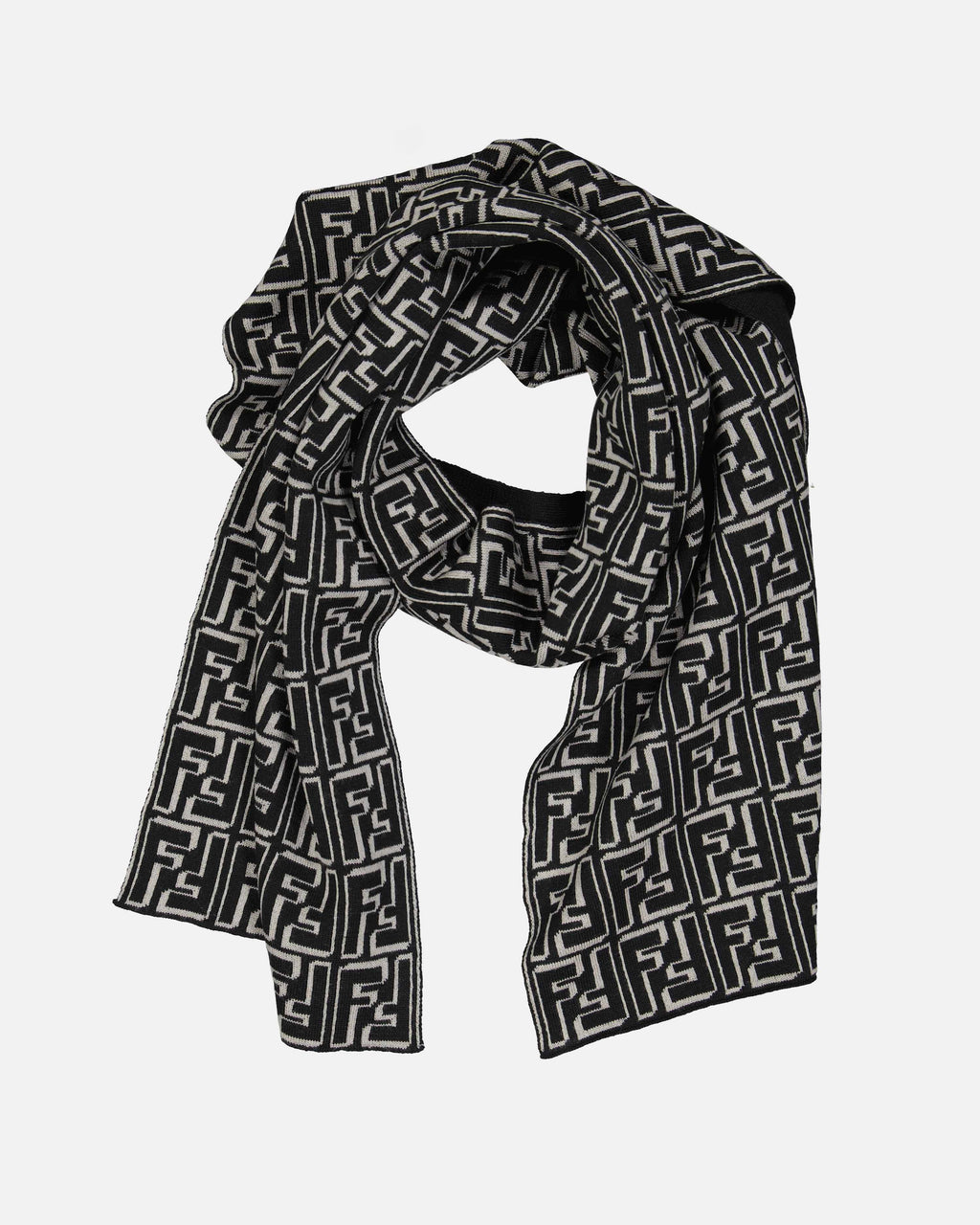 Scarves and gloves FF scarf Fendi Black Man