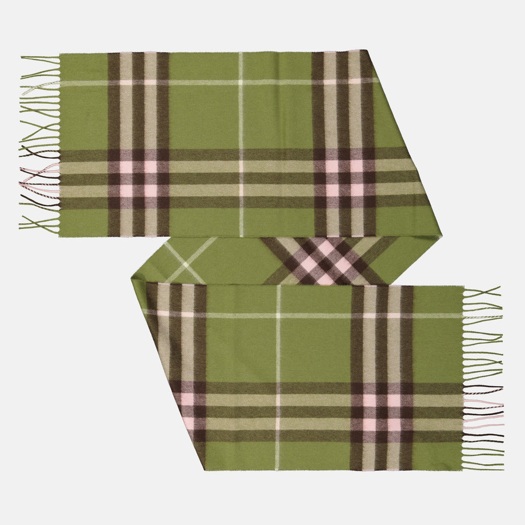 Scarves and gloves Giant cashmere scarf Burberry Green Unisex