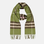 Scarves and gloves Giant cashmere scarf Burberry Green Unisex