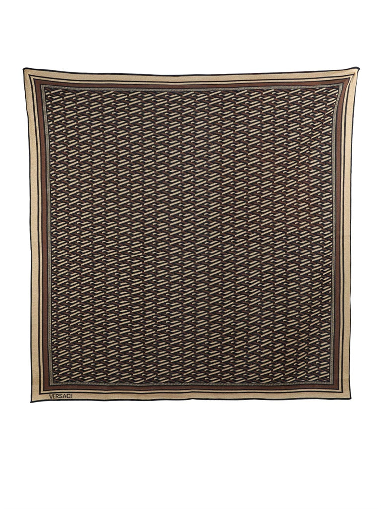 Scarves and gloves Greca Signature Scarf Versace Brown Women
