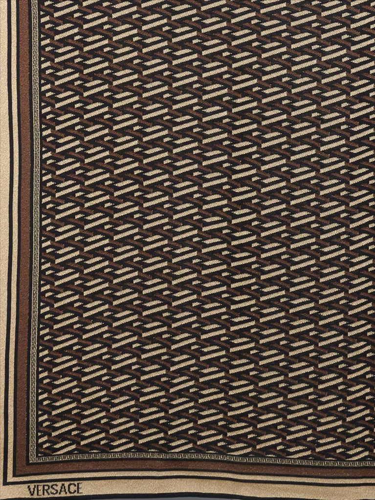 Scarves and gloves Greca Signature Scarf Versace Brown Women