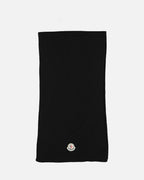 Scarves and gloves Logo scarf Moncler Black Man