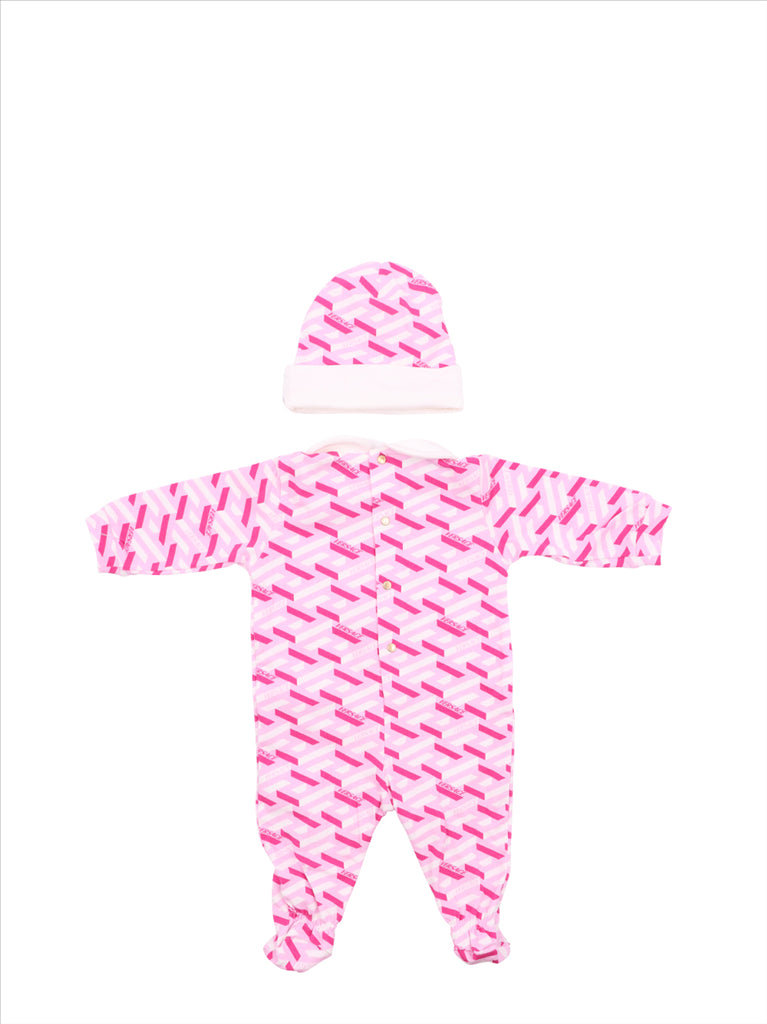 Clothing Greca set Versace Pink Kids