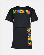 Vêtements Ensemble à logo Moschino Noir Filles (3 ans et +)