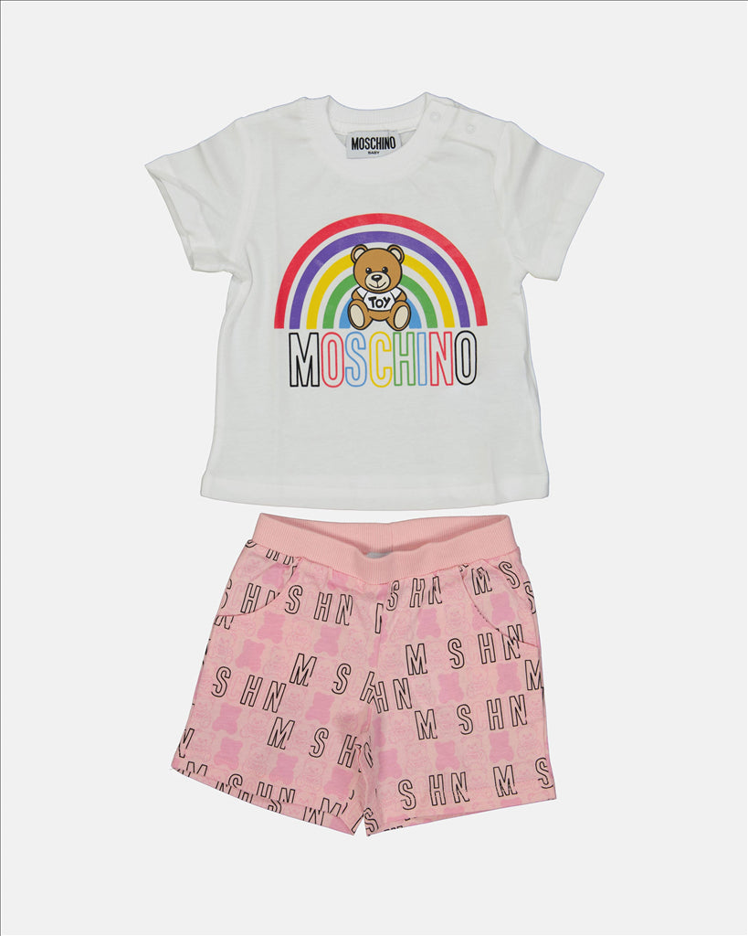 Ensemble Teddy Moschino pour Enfant Outlet Rose