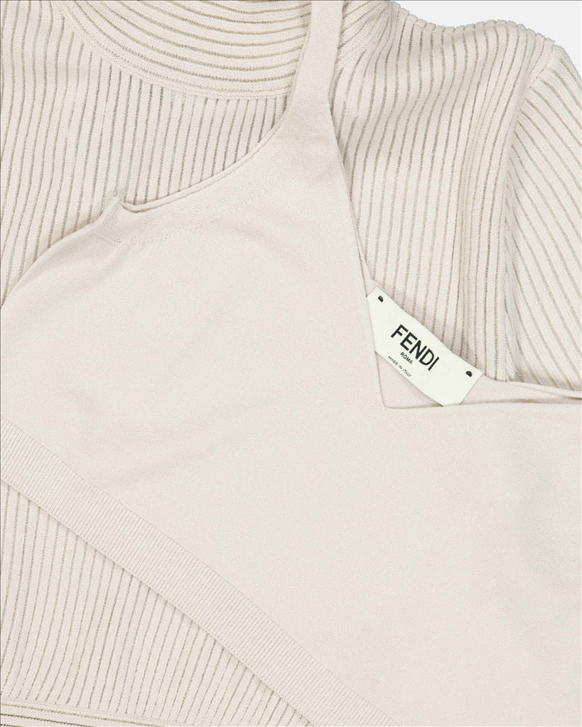 Tops Ensemble top Fendi Beige Femme