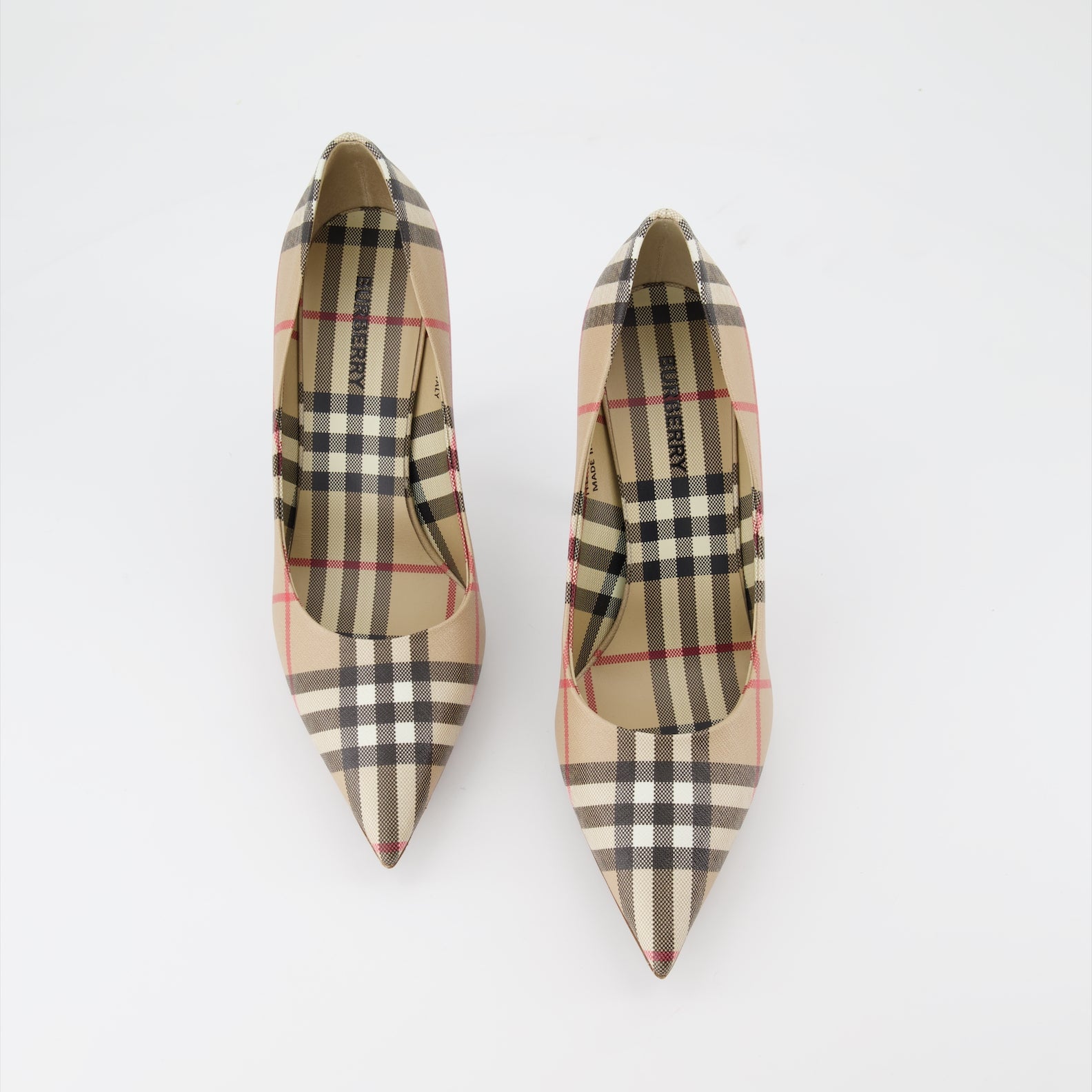 Escarpins Escarpins à carreaux Burberry Beige Femme