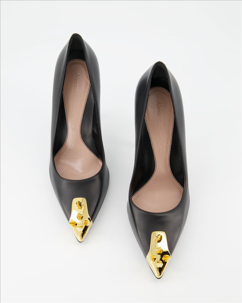 Pumps Escarpins Punk Alexander McQueen Schwarz Femme