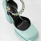 Scarpe con tacco Escarpins à plateforme Medusa Aevitas Versace Blu Femme