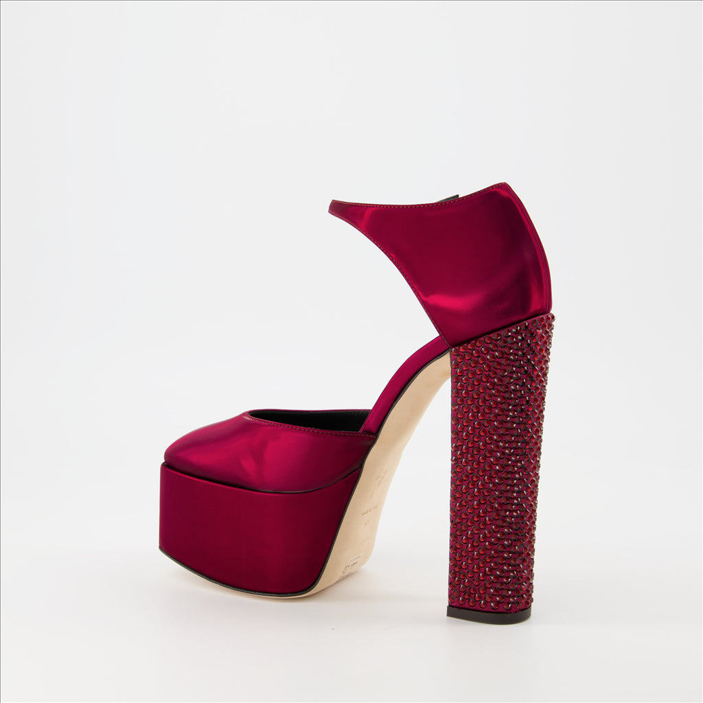 Escarpins Escarpins Bebe Pixel Giuseppe Zanotti Bordeaux Femme
