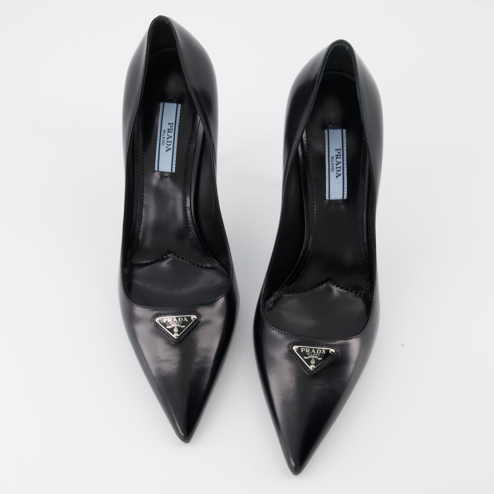 Escarpins Escarpins en cuir Prada Noir Femme