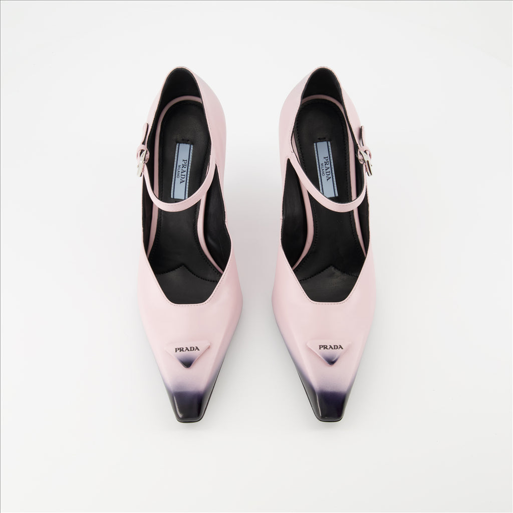 Sneakers Brushed leather pumps Prada Pink Women