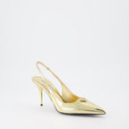 Pumps Escarpins en cuir Prada Gold Femme