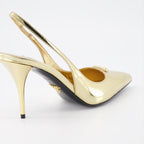Pumps Escarpins en cuir Prada Gold Femme