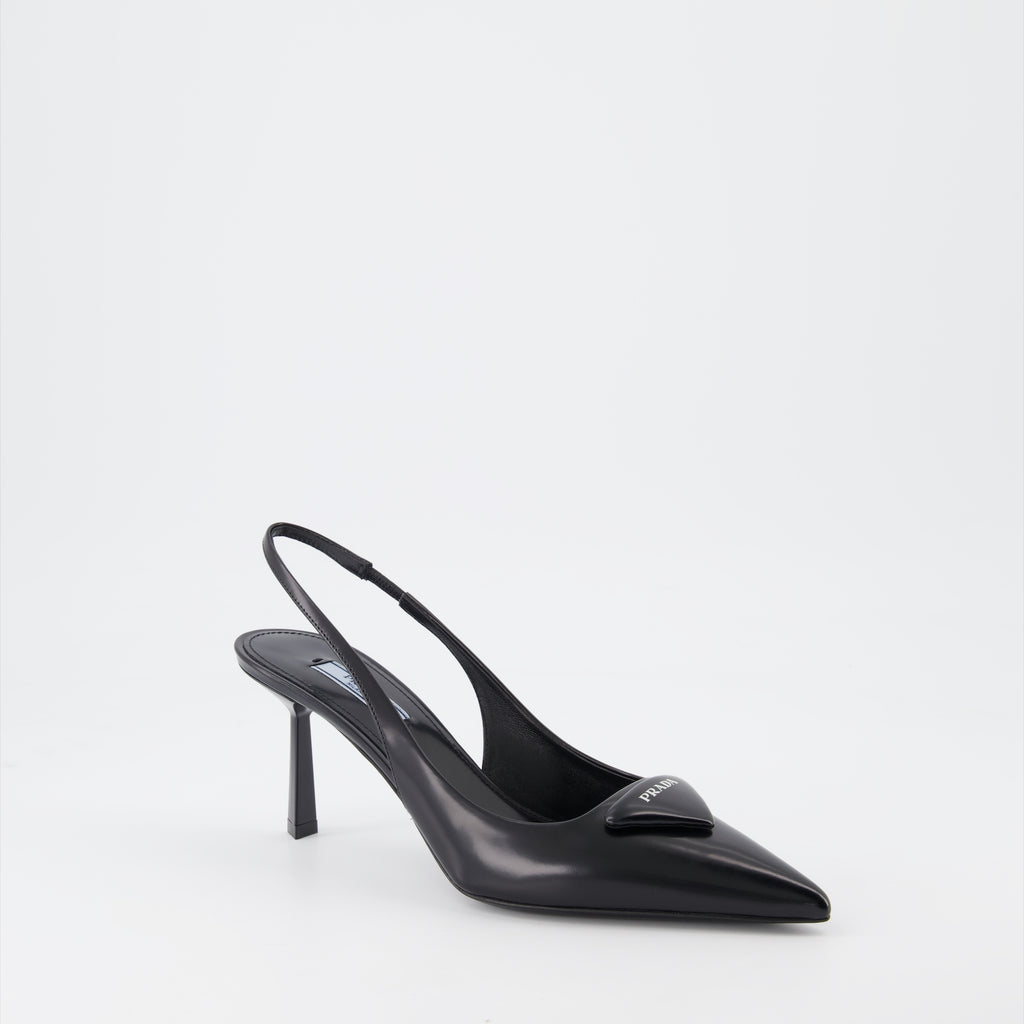 Pumps Escarpins en cuir Prada Schwarz Femme