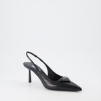Pumps Escarpins en cuir Prada Schwarz Femme