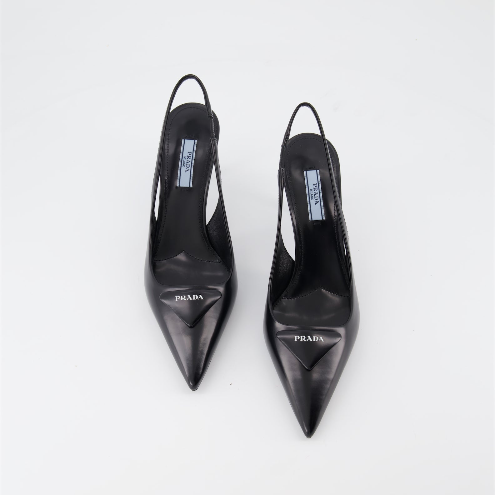 Heels Leather pumps Prada Black Women