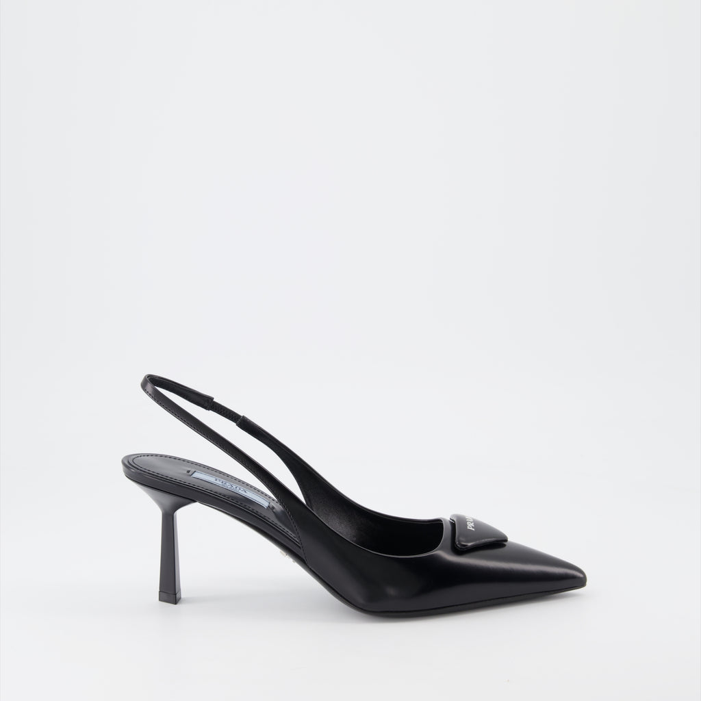 Pumps Escarpins en cuir Prada Schwarz Femme