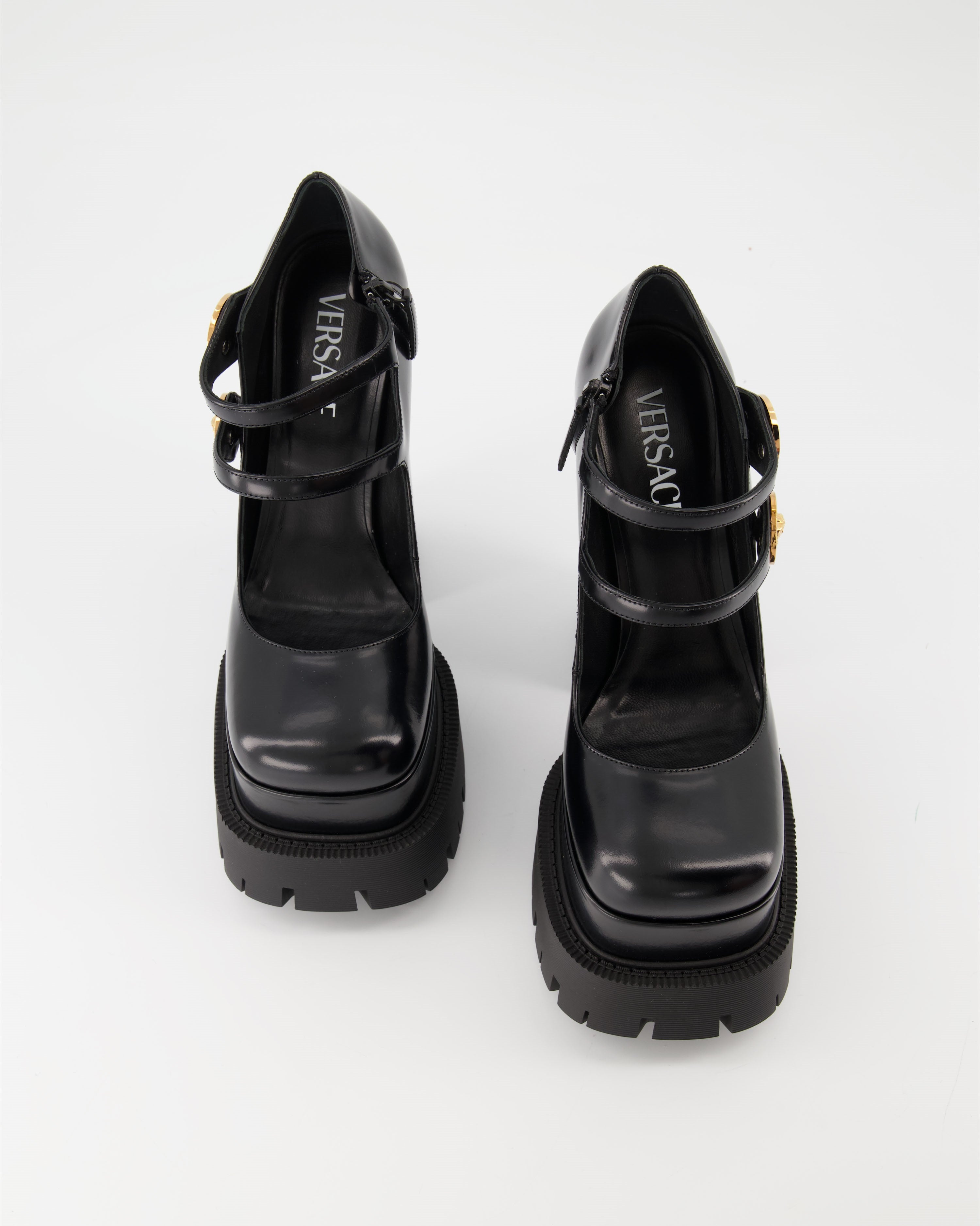 Compensées et plateformes Escarpins à plateforme Versace Noir Femme