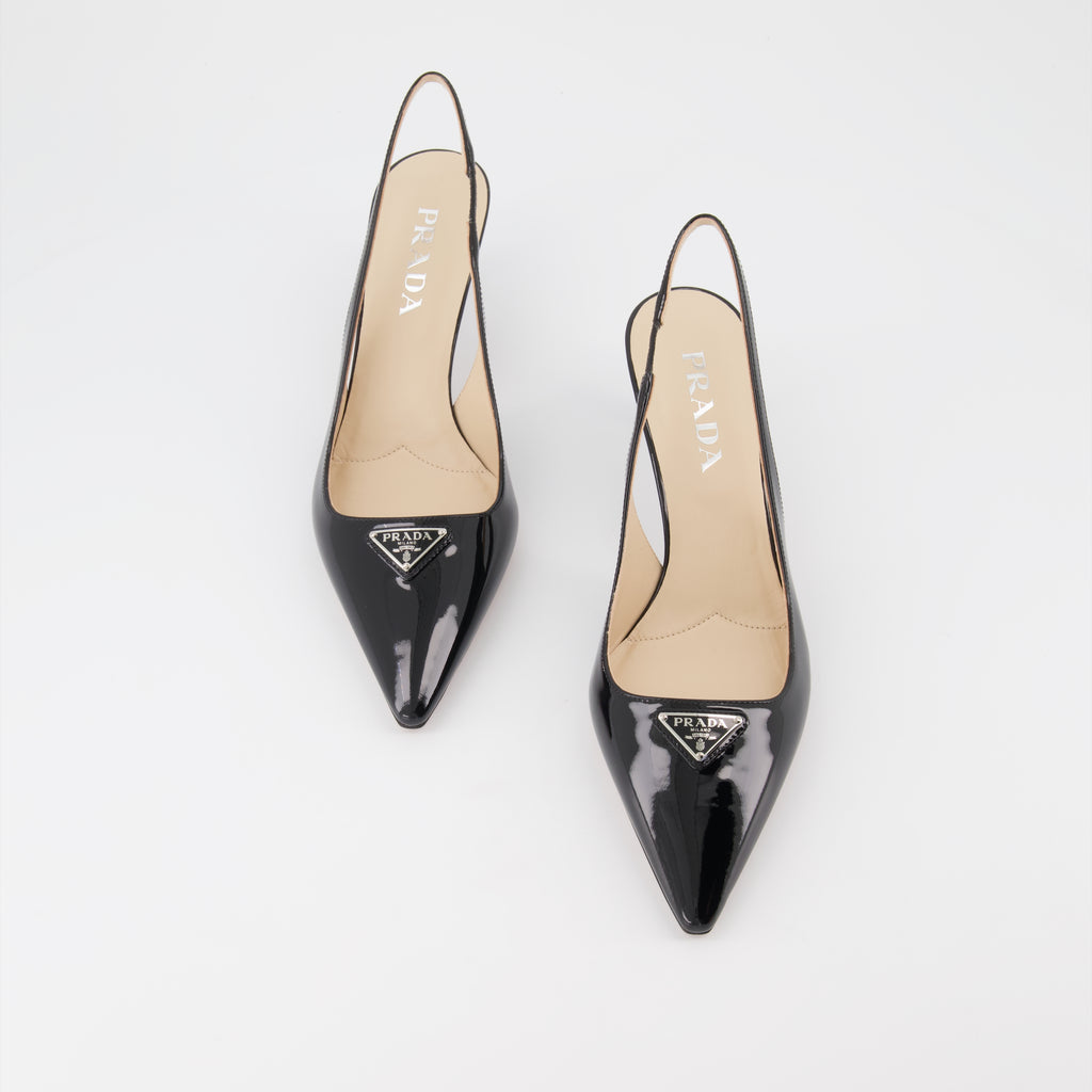 Escarpins en cuir verni