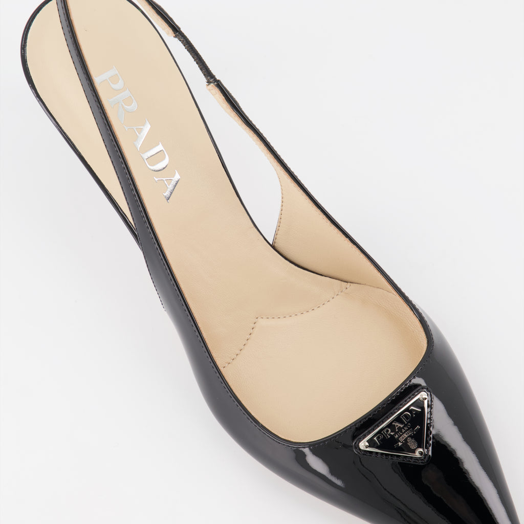 Escarpins en cuir verni