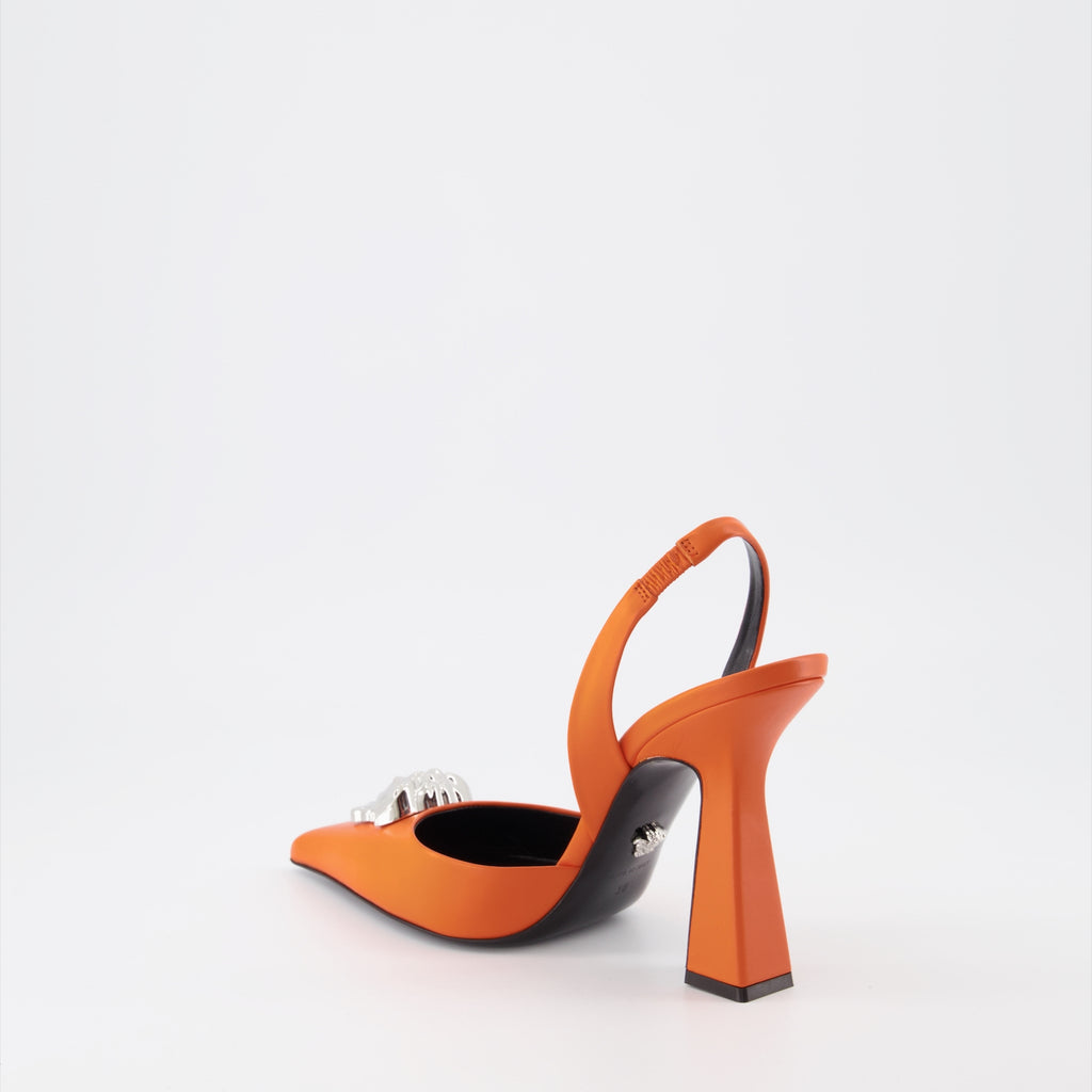 Pumps Escarpins la Medusa Versace Orange Femme