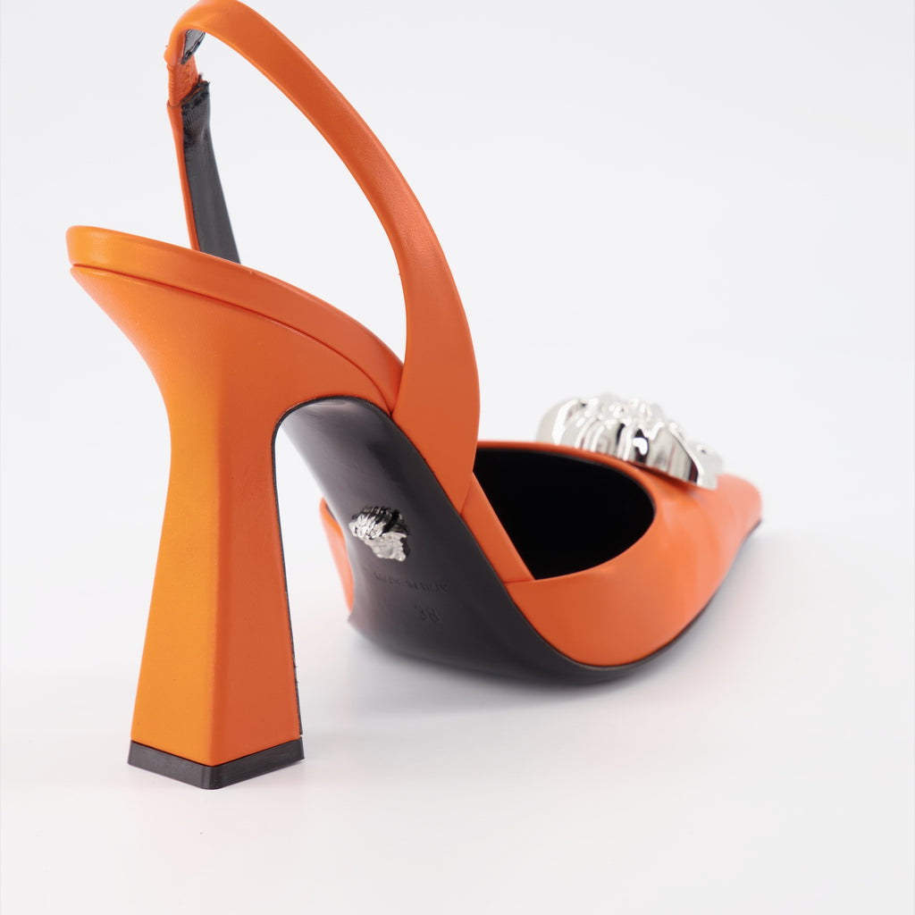 Pumps Escarpins la Medusa Versace Orange Femme
