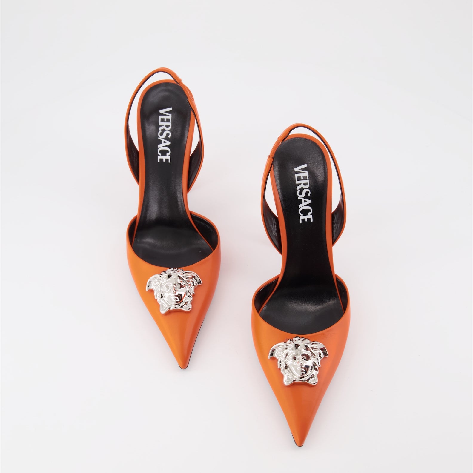 Pumps Escarpins la Medusa Versace Orange Femme