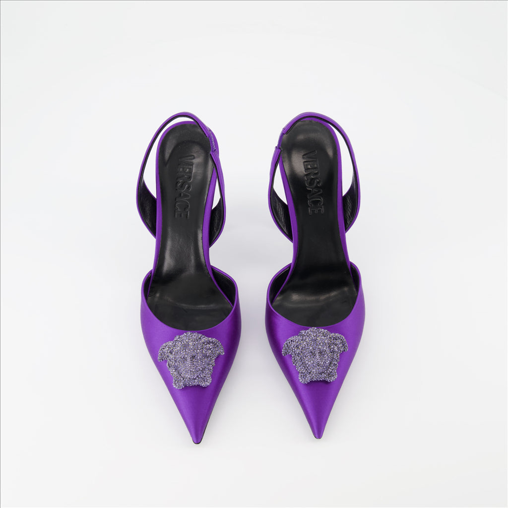 Heels La Medusa pumps Versace Purple Women