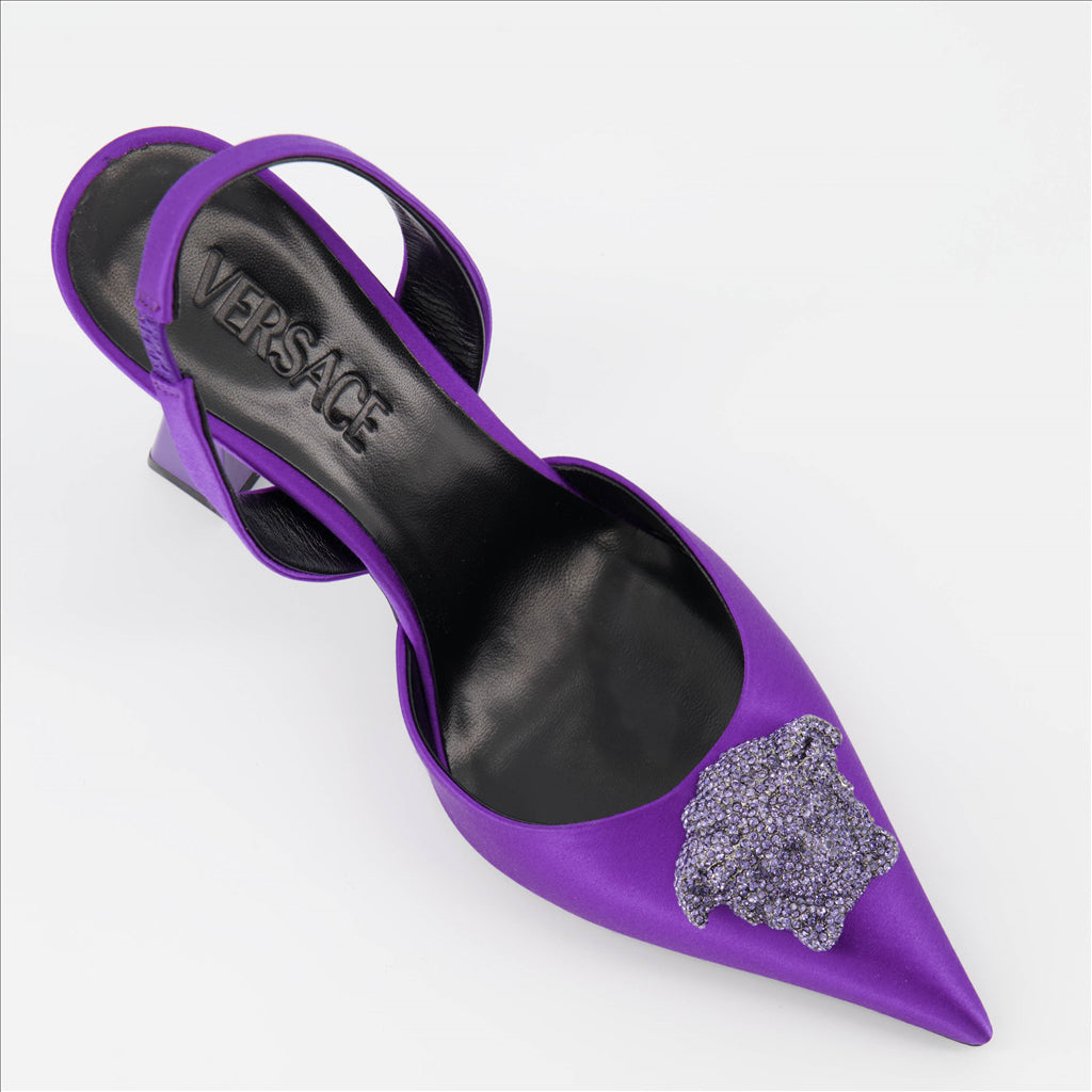 Heels La Medusa pumps Versace Purple Women