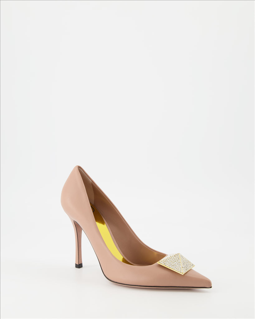 Escarpins Escarpins One Stud Valentino Garavani Beige Femme