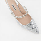 Pumps Escarpins pailletés Miu Miu Silber Femme