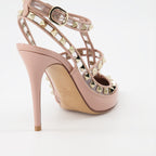 Zapatos de tacón Escarpins Rockstud Valentino Garavani Rosa Femme