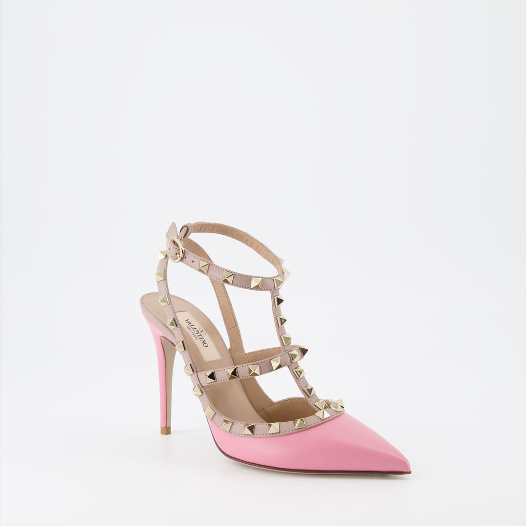 Pumps Escarpins Rockstud Valentino Garavani Rosa Femme
