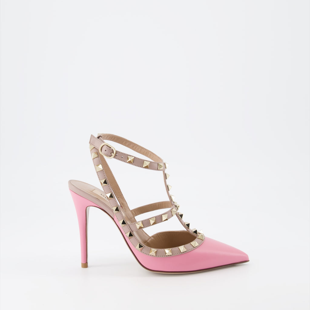 Pumps Escarpins Rockstud Valentino Garavani Rosa Femme