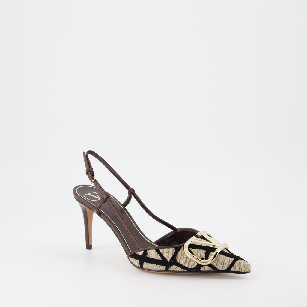 Heels SLing pumps Valentino Garavani Brown Women