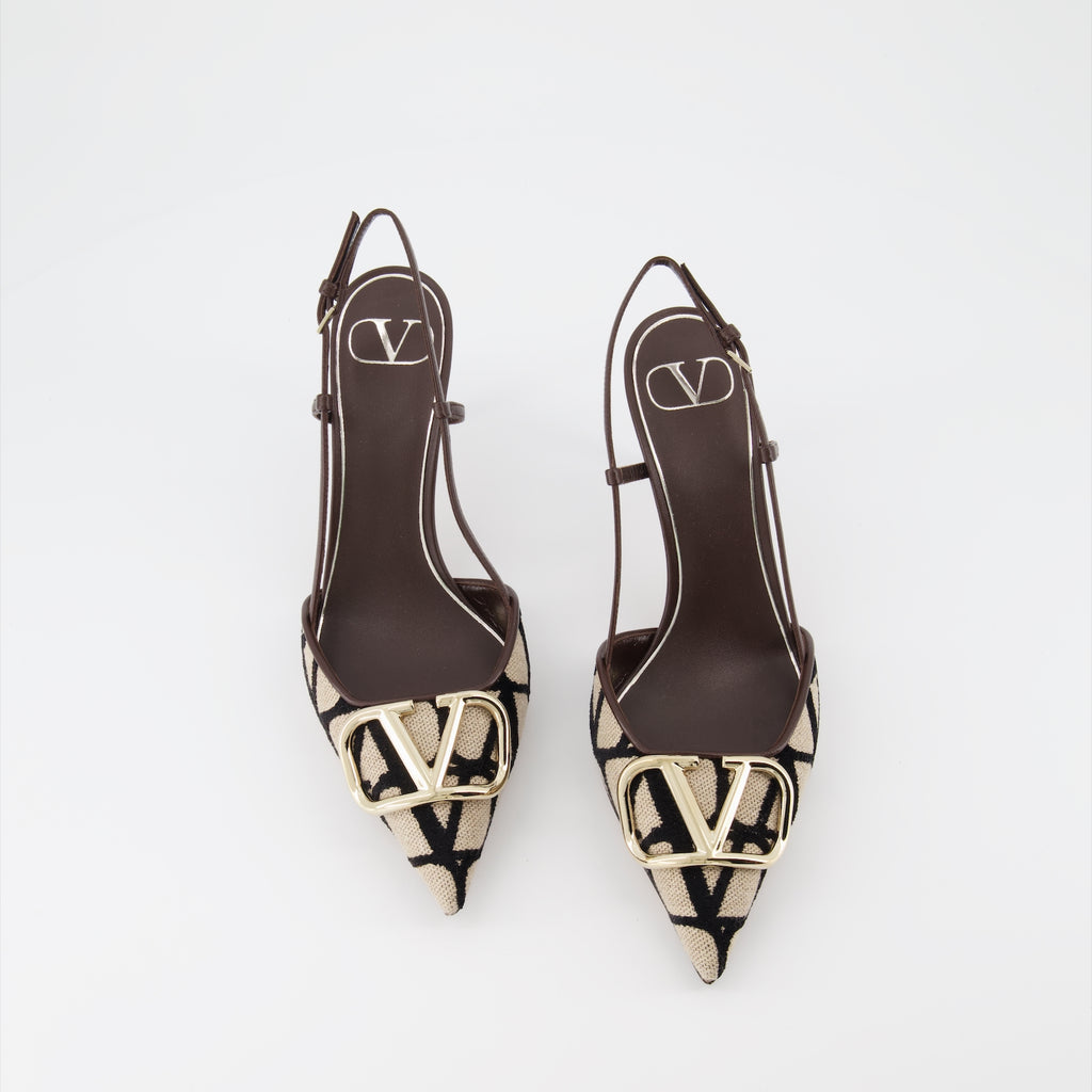 Heels SLing pumps Valentino Garavani Brown Women