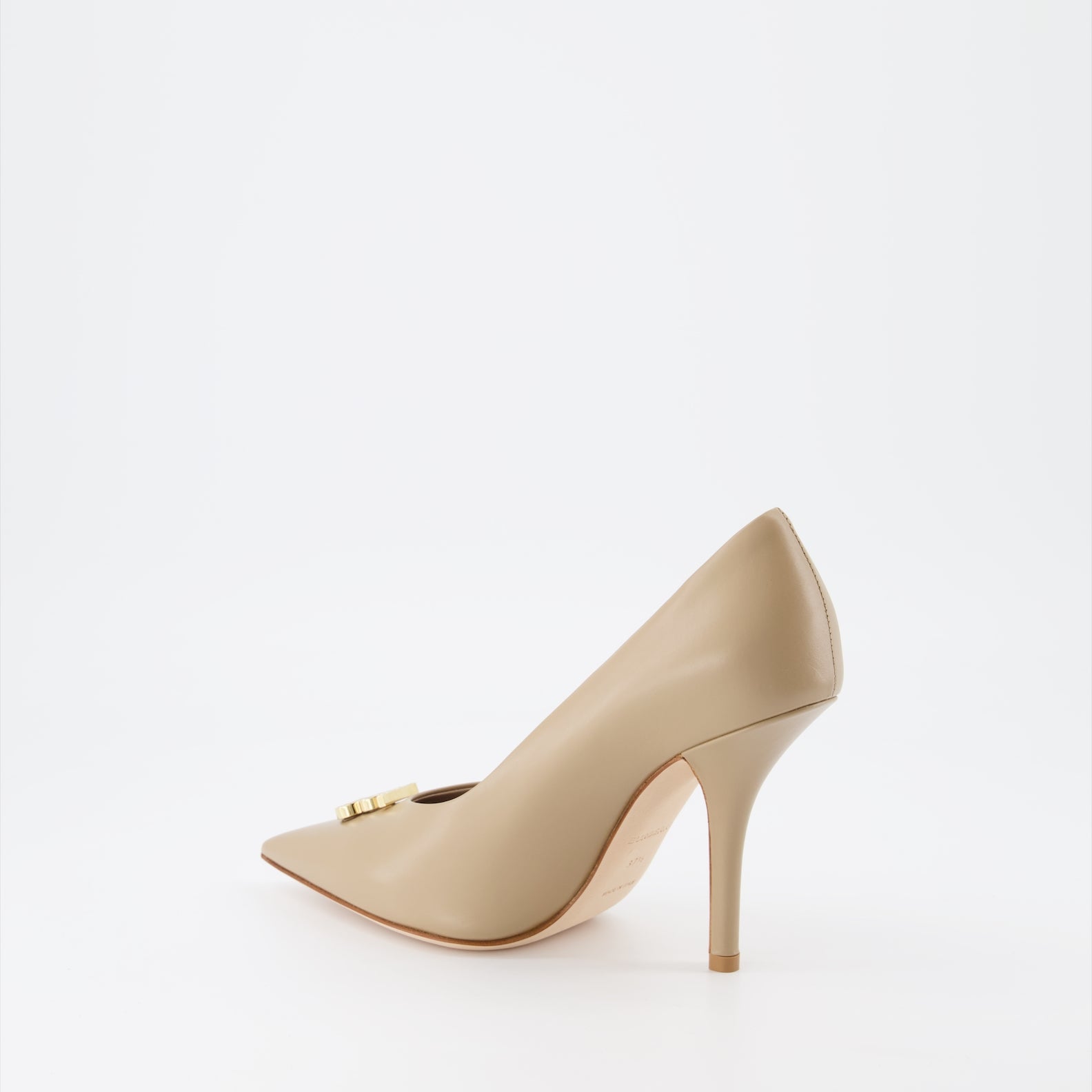 Zapatos de tacón Escarpins TB Burberry Beige Femme
