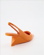 Baskets Escarpins Triangle Prada Orange Femme