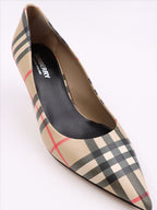 Baskets Escarpins Vintage à carreaux Burberry Beige Femme