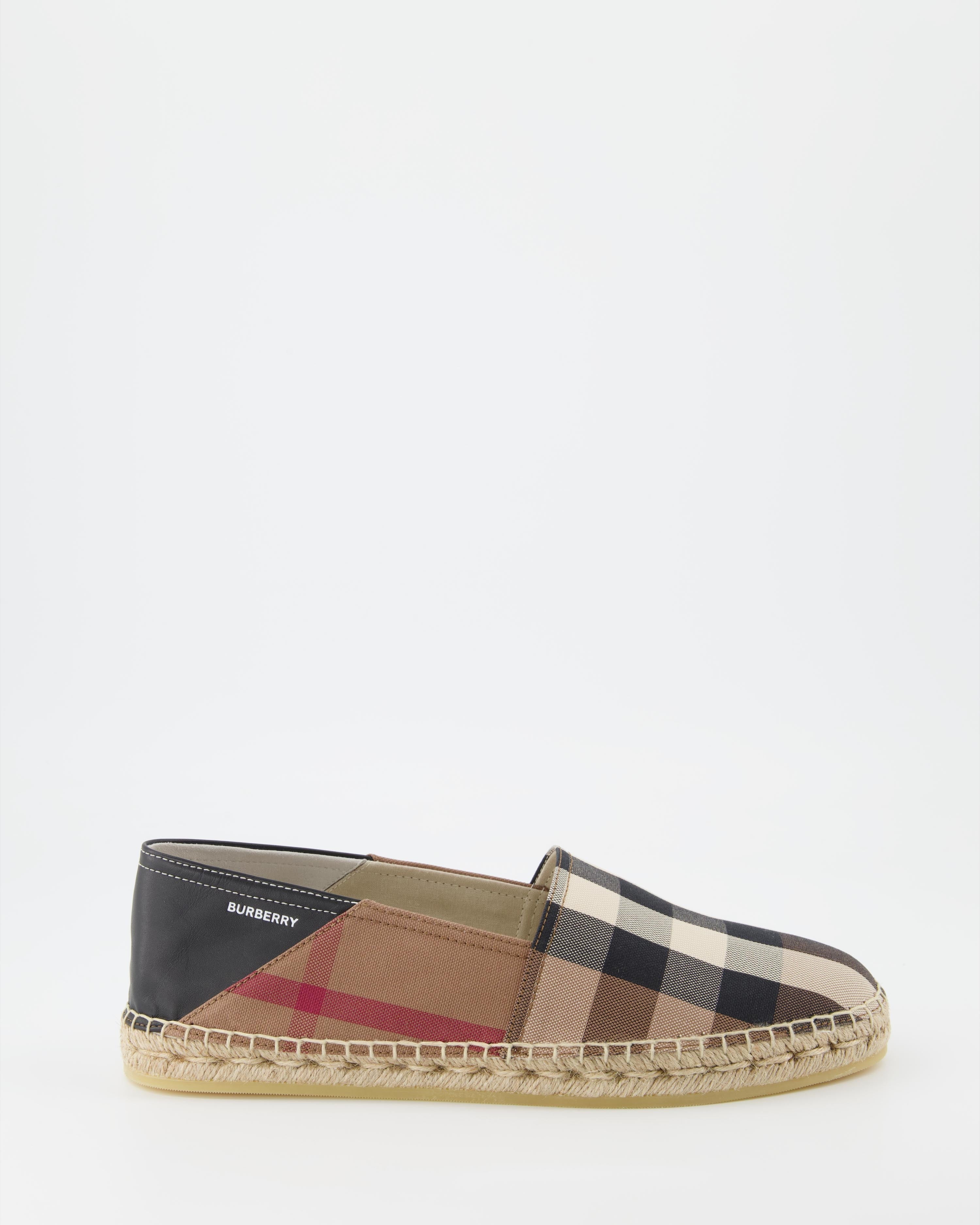 Espadrilles Espadrilles à carreaux Burberry Braun Homme