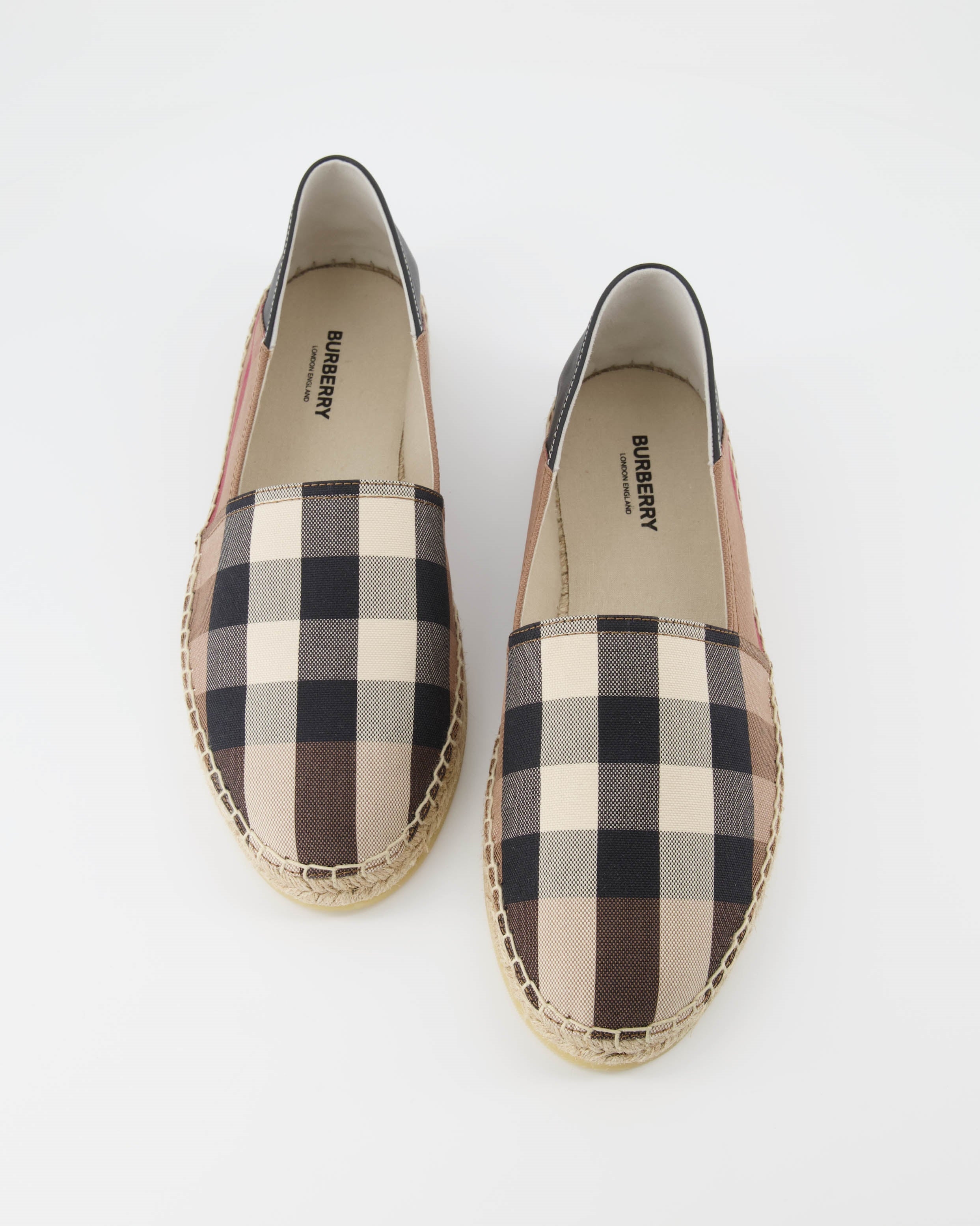 Espadrilles Espadrilles à carreaux Burberry Braun Homme