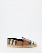 Espadrilles Espadrilles à carreaux Burberry Marron Femme