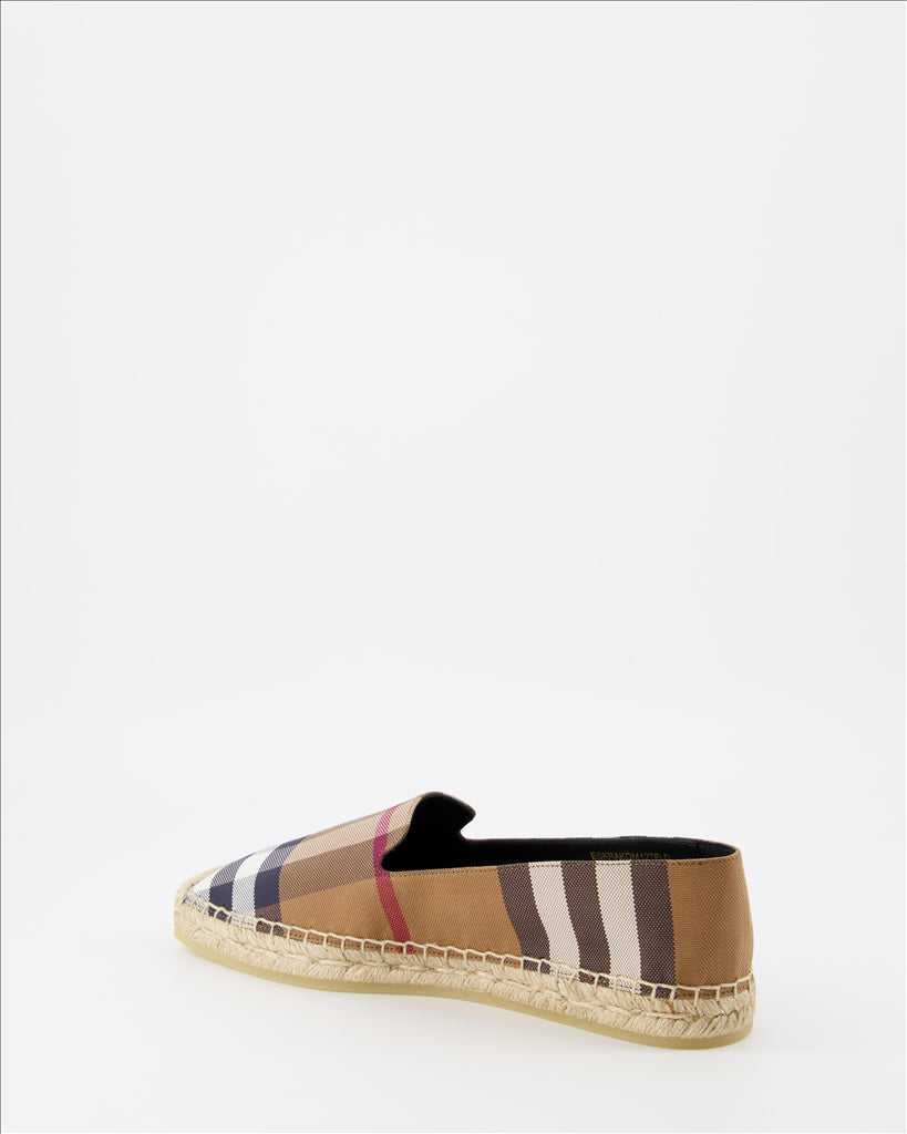 Espadrilles Espadrilles à carreaux Burberry Marron Femme