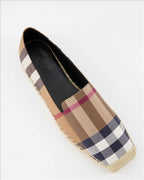 Espadrilles Espadrilles à carreaux Burberry Marron Femme